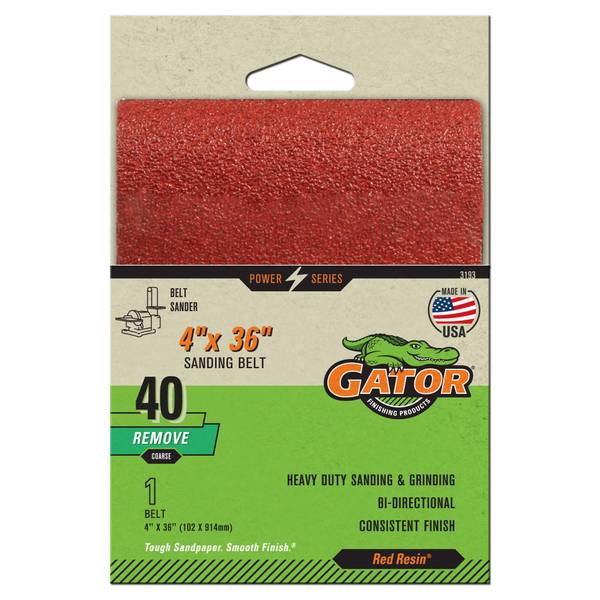 Gator 9 x 11 Multi-Surface Sanding Sheets, 36 Grit, 25 Pack