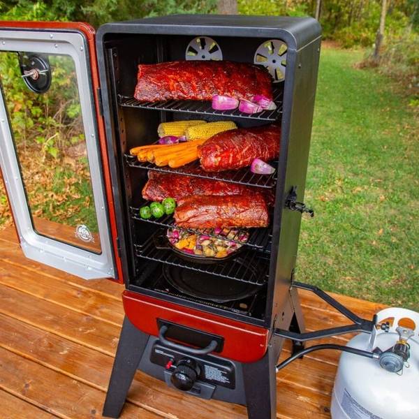 Propane Pit Boss Red Rock Pit Boss Red Hammertone 3-Series Gas