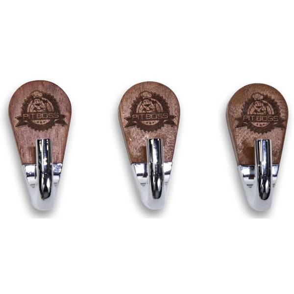 Photo of 3-Piece Rosewood Magnetic Tool Hooks