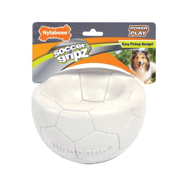 Nylabone Power Play Gripz Dog Soccer Ball Dog Toy NPLY010P Blain's