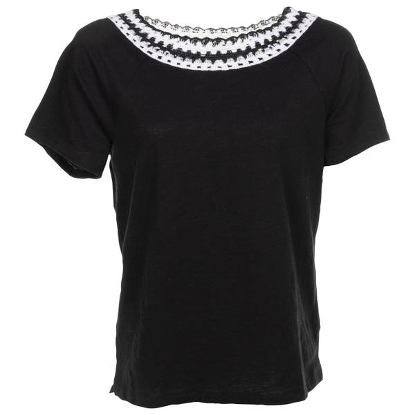 LBECLEY Womens T Shirt Women's Black Lace Autumn and Winter Slim Raglan  Sleeve V Neck Sweater T Shirt Womens Cotton Rayon T Shirts  Polyester,Spandex