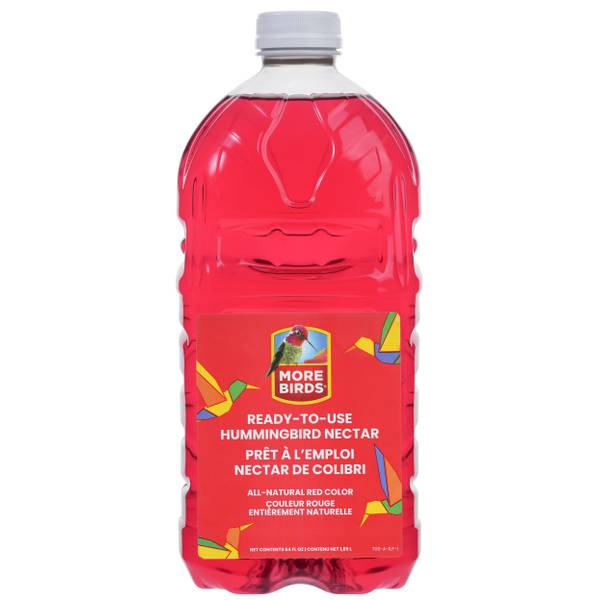Photo of 64 oz All-Natural Red Ready-To-Use Hummingbird Nectar, Pure Additive-Free