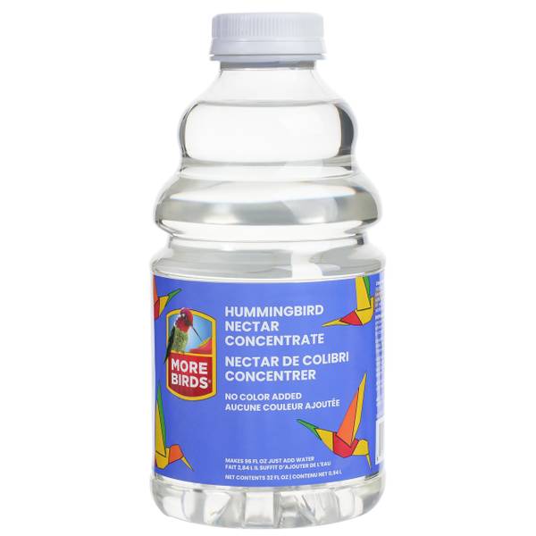 More Birds 32 oz AllNatural Clear Liquid Hummingbird Nectar