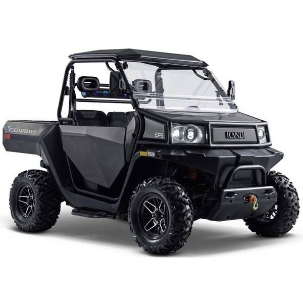 Photo of Matte Black Cowboy 72V e10K Electric UTV with Bluetooth Soundbar