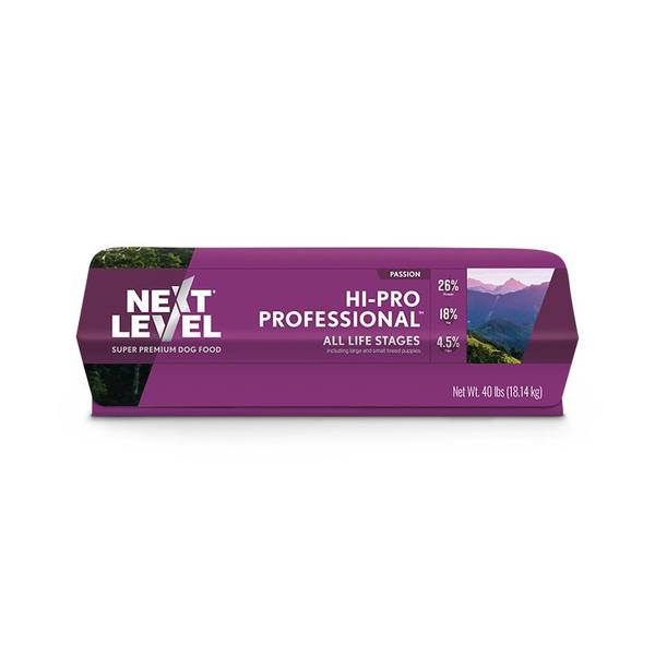 Next Level Hi-Pro Professional Dog Food, 40 lb, 26% Protein