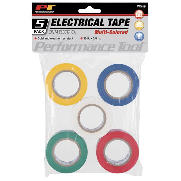 Wilmar 5 Pack 3 4 X 30 Colored Electrical Tape W549 Blain S Farm   1511631 