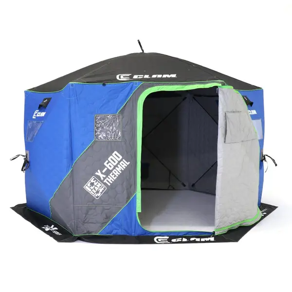 Clam X-600 Thermal Ice Team Edition - 6 Side Hub Shelter - 17484