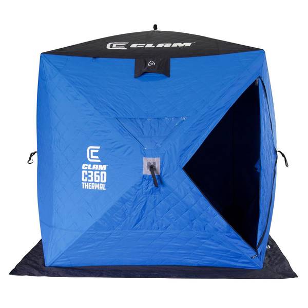 CLAM X500 Insulated Thermal Lookout Outdoor Fishing Hunting Hub Tent Shelter,  1 Piece - Metro Market