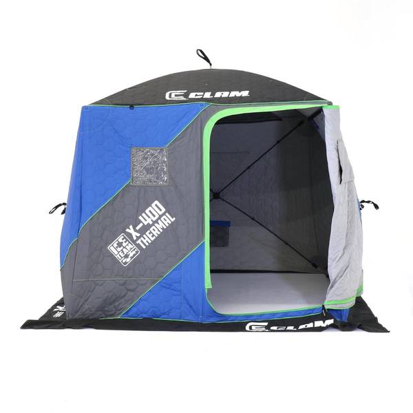 Clam X-400 Thermal Ice Team Edition - 4 Side Hub Shelter - 17483