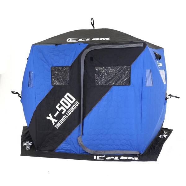 DEERFAMY Ice Fishing Shelter, 3-4 Person Ice Fishing Tent, Pop up Ice  Shanty Insulated Tent with Carrying Bag, 8 Ice Anchors, Blue : :  Sports & Outdoors
