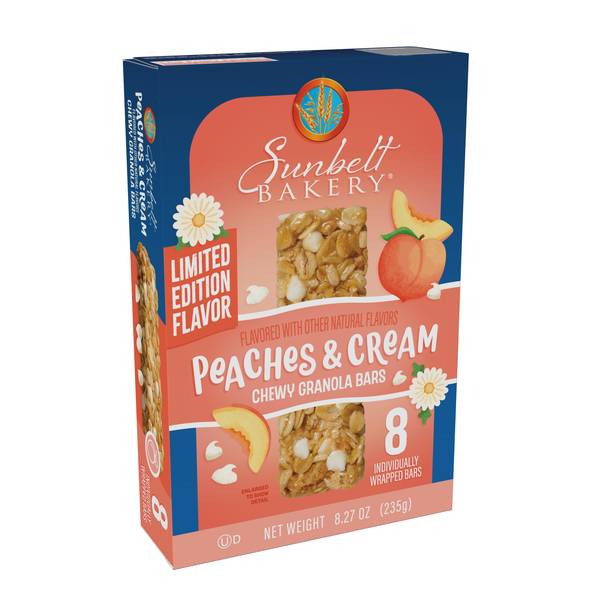 Photo of Granola Bars, Peaches & Cream, 8 Count