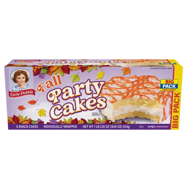 Little Debbie 6-Count Big Pack Vanilla Fall Party Cakes