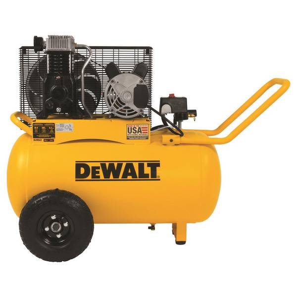 Photo of 20 Gallon 200 PSI Oil Lubed Belt Drive Portable Horizontal Electric Air Compressor