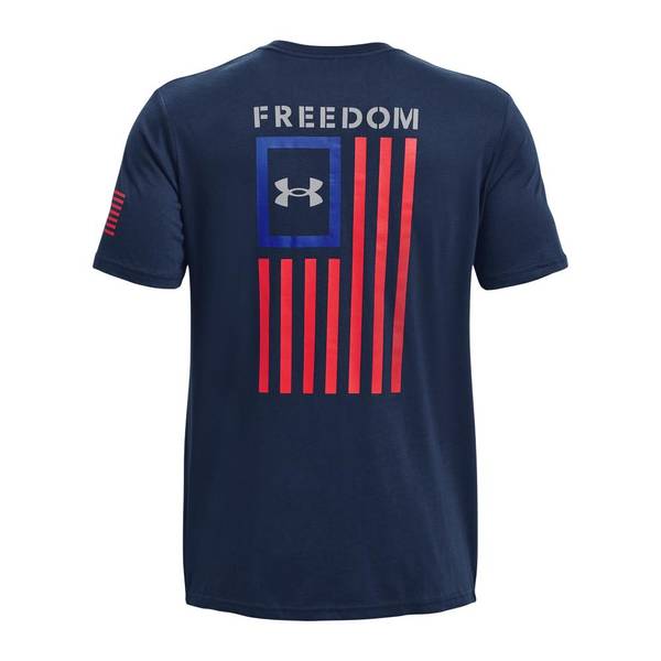 Under Armour Men's New Freedom Flag Tee, Academy, 2X