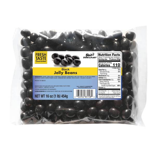Photo of 16 oz Black Jelly Beans