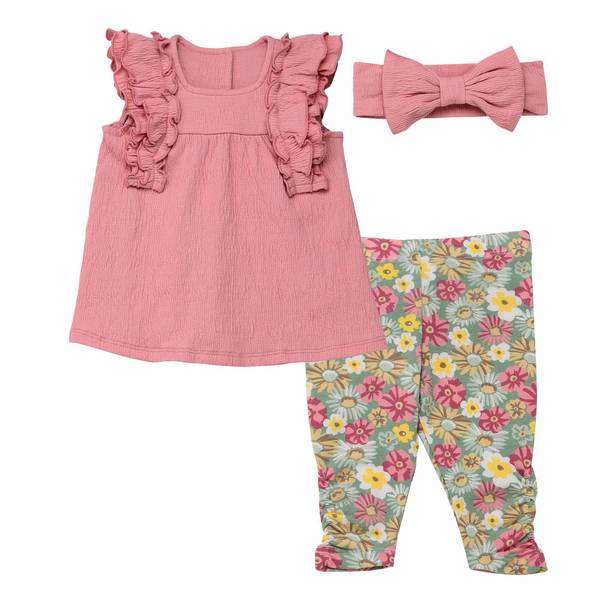 Baby Starters Infant Girl's 3Piece Top/Legging Set A50657063M