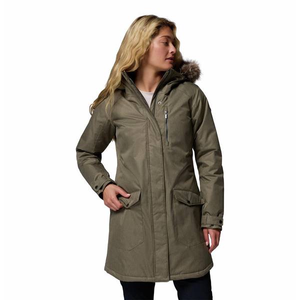 Columbia Women's Suttle Mountain Long Insulated Jacket - Stone Green