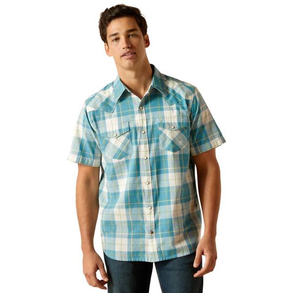 ARIAT Men's Retro Harry Short Sleeve Western Shirt - 10051254-M | Blain ...