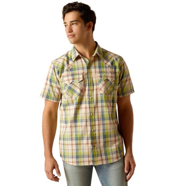 ARIAT Men's Retro Hinston Short Sleeve Western Shirt - 10051307-M ...