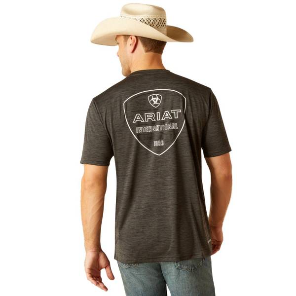 ARIAT Men's Charger Crestline Short Sleeve T-Shirt - 10051356-L | Blain ...