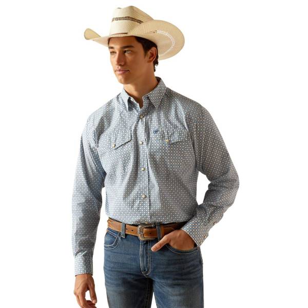 ARIAT Men's Casual Series Parks Classic Fit Long Sleeve Western Shirt ...