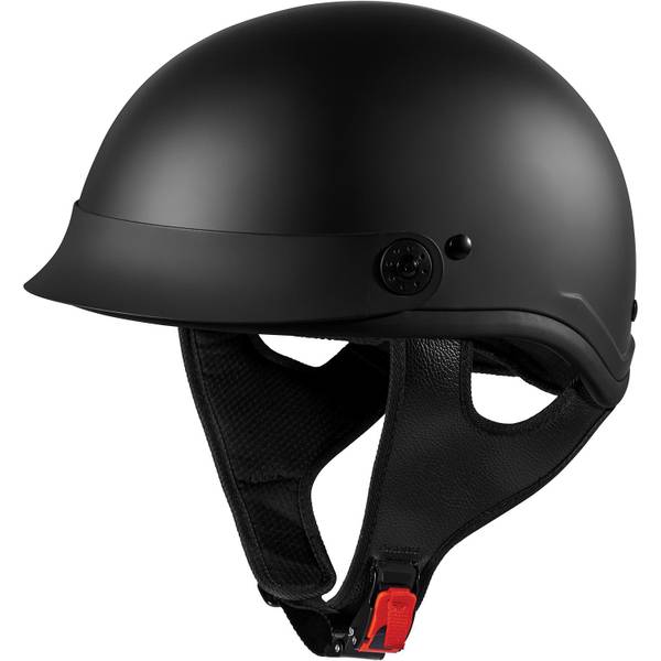 Fulmer Large Matte Black Half Helmet - 25-4086 | Blain's Farm & Fleet