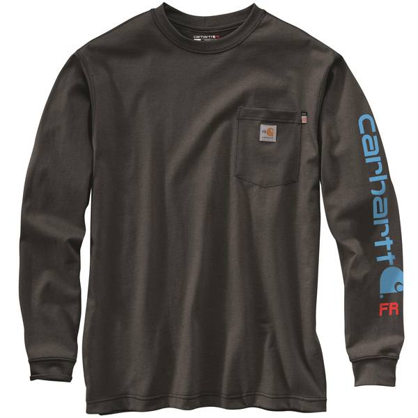 Photo of Men's Flame Resistant Force Irvine Loose Long Sleeve Logo T-Shirt