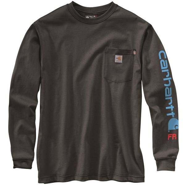 Photo of Men's Flame Resistant Force Irvine Loose Long Sleeve Logo T-Shirt