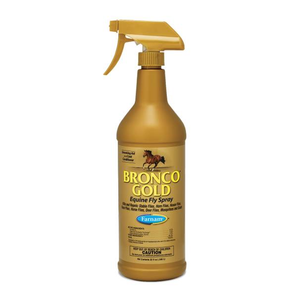 Photo of 32 oz Bronco Gold 2-in-1 Horse Fly Spray and Coat Conditioner