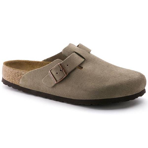 Birkenstock Women's Boston Soft Footbed Suede Leather Clogs
