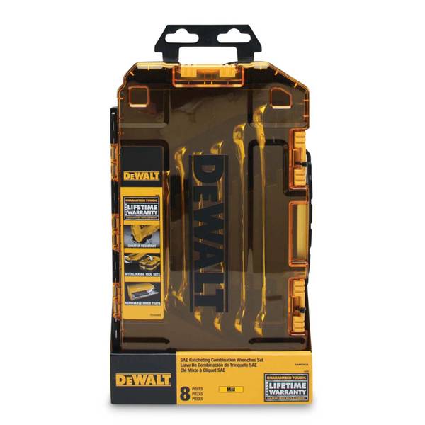 Photo of 8-Piece Ratcheting Combination Wrench Set SAE