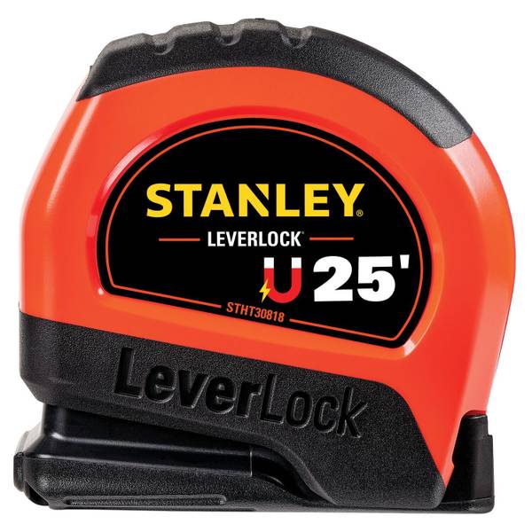 Stanley 25 ft High-Visibility Magnetic LEVERLOCK Tape Measure - STHT30818S