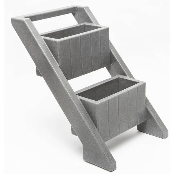 Photo of Dark Granite Angled Garden Bed