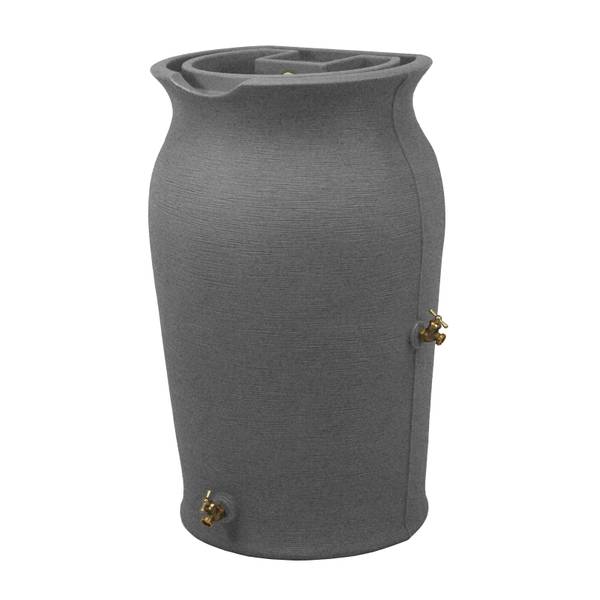 Photo of Dark Granite Impressions Amphora 50 Gallon Rain Saver