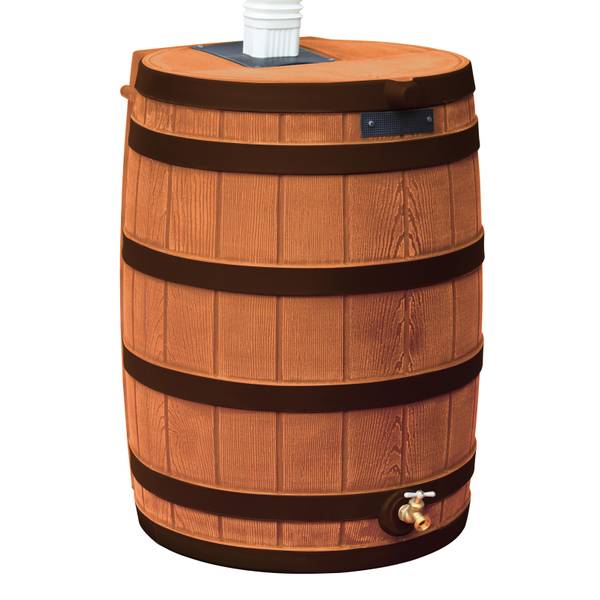 Photo of Terra Cotta Rain Wizard 40 Gallon Rain Barrel With Darkened Ribs