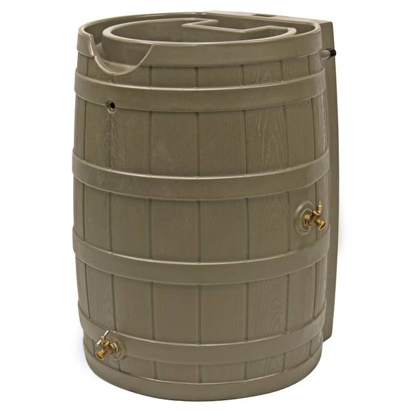 Photo of Khaki Rain Wizard 65 Gallon Rain Barrel