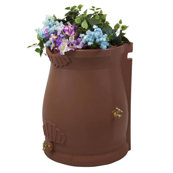 Photo of Terra Cotta Rain Wizard Urn 50 Gallon Rain Barrel