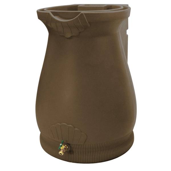 Photo of Oak Rain Wizard Urn 65 Gallon Rain Barrel