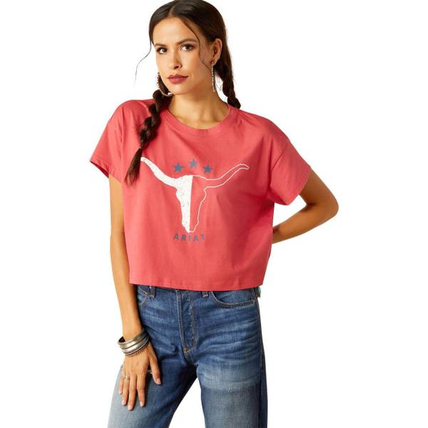 UPC 197318005022 product image for ARIAT Women's Lone Start Short Sleeve Graphic T-Shirt | upcitemdb.com