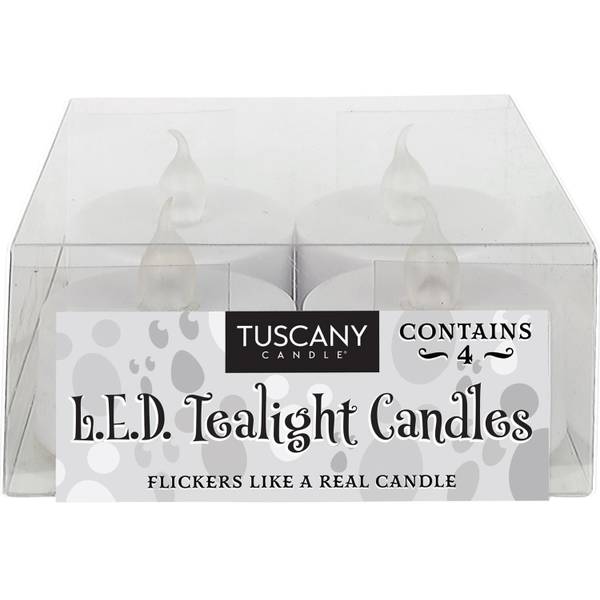 Empire Candle 4-piece White Led Tealights - 75052 