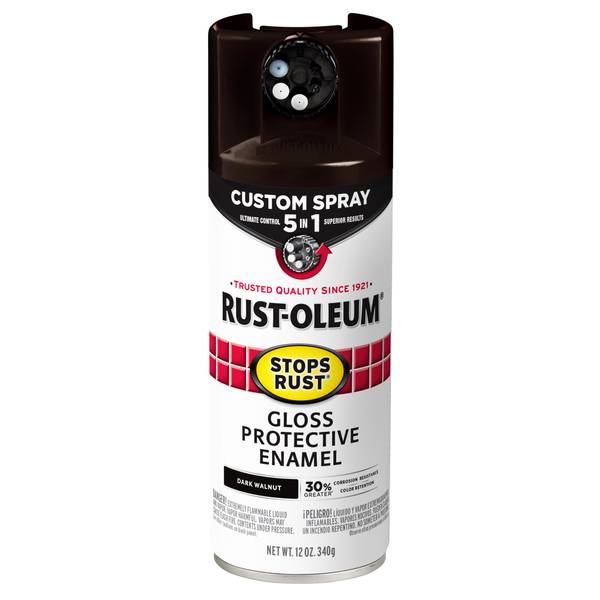 Photo of 12 oz Dark Walnut Gloss 5-in-1 Spray Paint