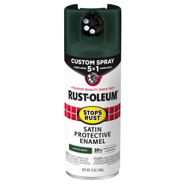 Photo of 12 oz Hunter Green Satin 5-in-1 Spray Paint