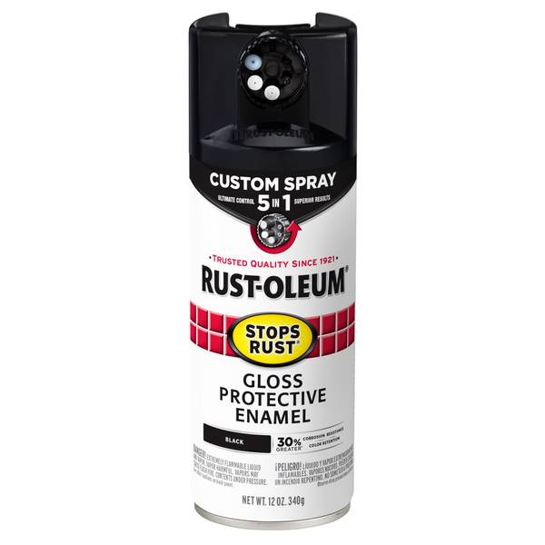 Photo of 12 oz Black Gloss 5-in-1 Spray Paint