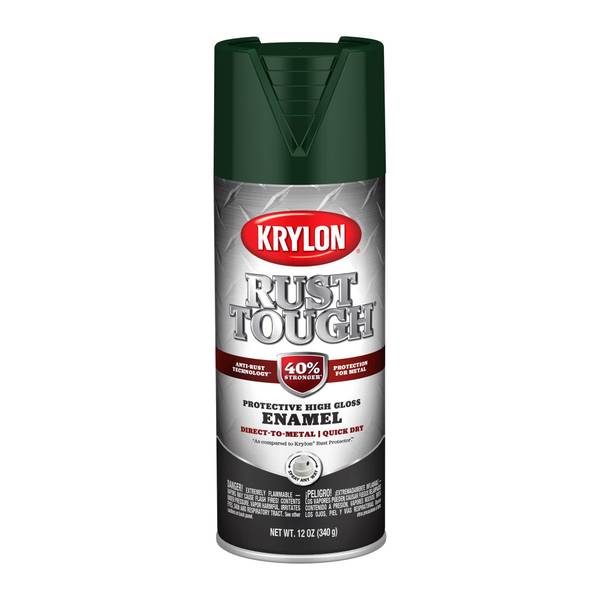 Krylon 12 oz Hunter Green Gloss Rust Tough Rust Preventive Enamel