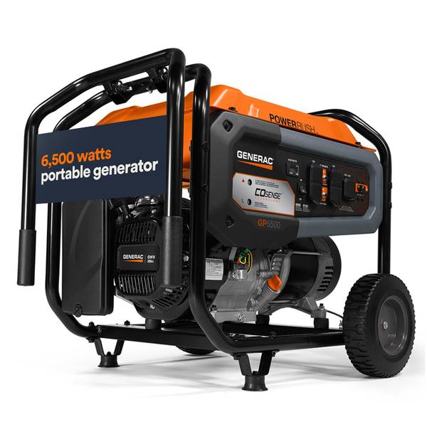 Generac 6500 Watt Portable Gas Generator With Cord G0076721 Blain's Farm & Fleet