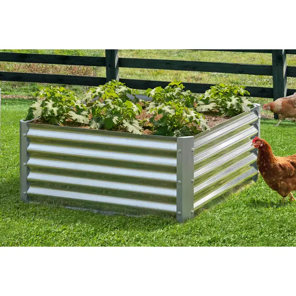 Arrow Grow-It 3 x 3 ft Galvanized Raised Bed Garden - RBG353517