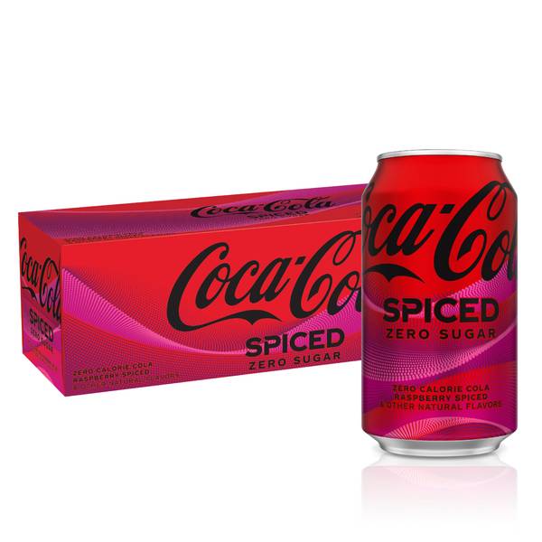 Coca-Cola 12-Pack 12 oz Zero Sugar Spiced - 412660 | Blain's Farm & Fleet