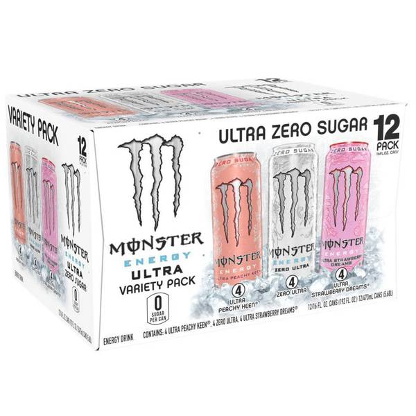 UPC 070847896005 product image for Monster Energy 12-Count 16 oz Ultra Energy Drink Variety Pack | upcitemdb.com