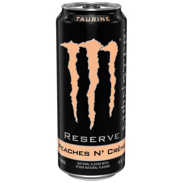 Monster Energy 16 oz Reserve Peaches N Cream Energy Drink - 412583 ...