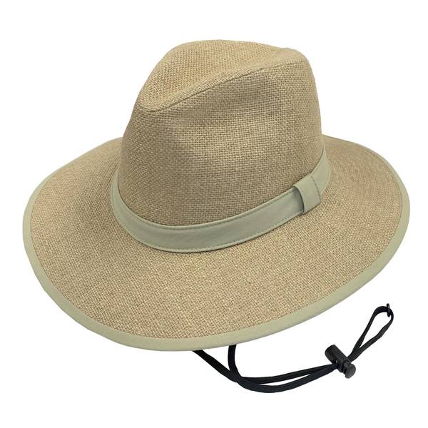Broner Weekend Getaway Natural Hemp Outback Hat - 48-79-426BF-1-M